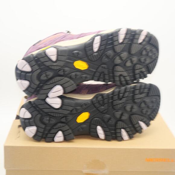 NEW Merrell Moab 3 Mid WP Hiking Boots Women's 10 Burgundy Burlwood Purple - Picture 7 of 9